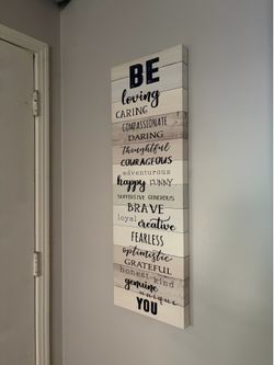 Canvas motivational art