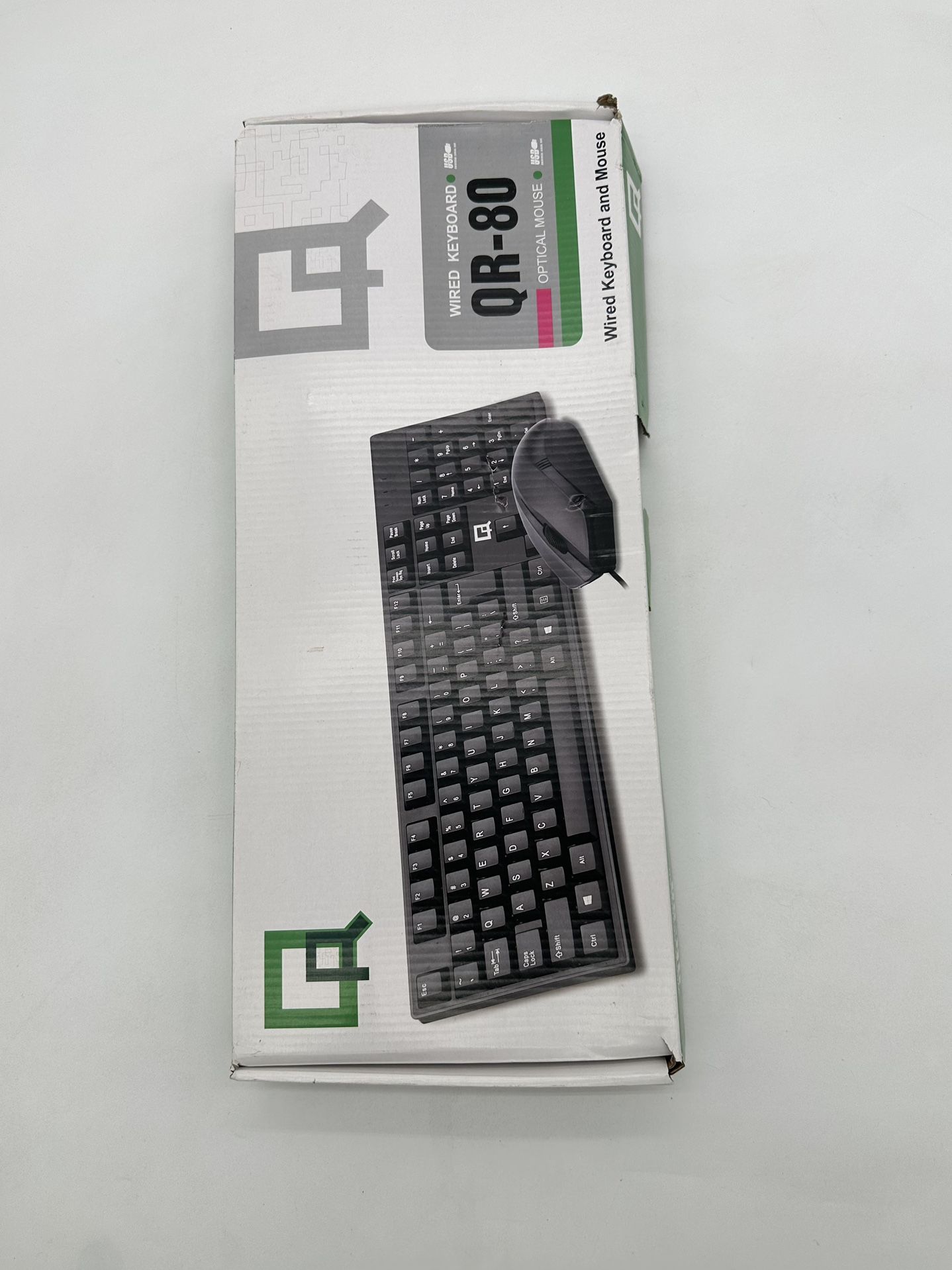 QR-80 KEYBOARD NOB WIRED WITH OPTICAL MOUSE 