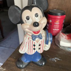 1979 vintage Walt, Disney production, ceramic Mickey Mouse