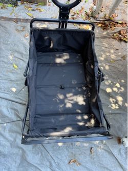 Folding Utility Wagon Cart – Collapsible Heavy-Duty Outdoor Garden Beach Sports Cart