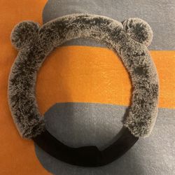 Faux Fur Bear Ear Steering Wheel Covers