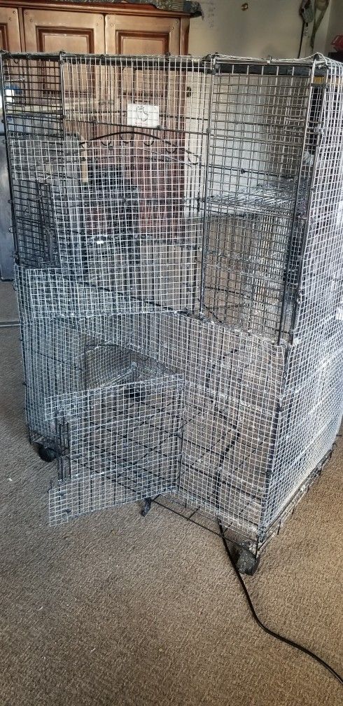 Dog Cage Covered For Bird Cage It Can Be Both