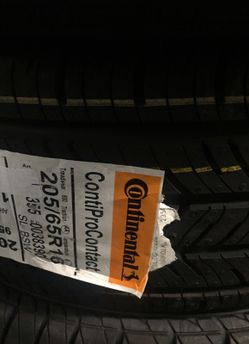 1 NEW Continental Tire 205/65R16 installed