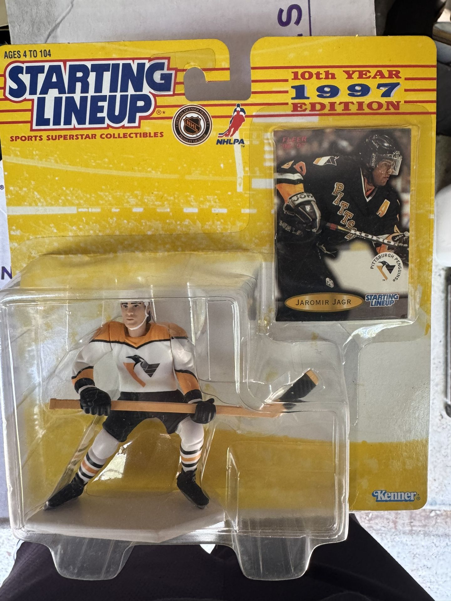 1997 NHL Starting Lineup Jaromir Jagr Pittsburgh Penguins Action Figure Sealed
