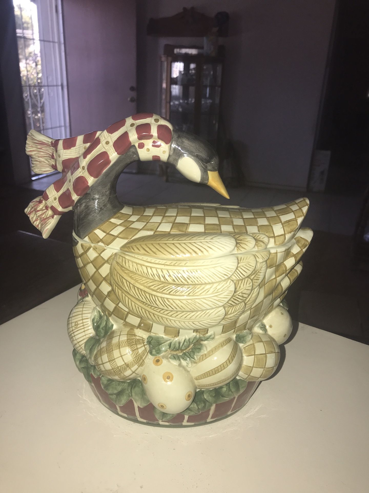 Vintage Debbie Mumm 12 Days Of Christmas Cookie Jar