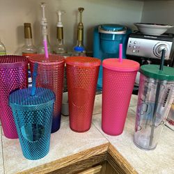 Collection Of Starbucks Cups 