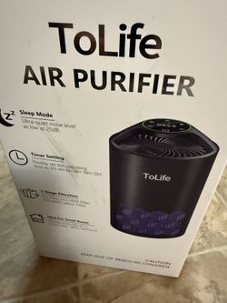 Tolite TZ-K1 Air Purifier Kills most Viruses Allergens/Dust/Germs GONE! Silent Baby-Safe Design Pet-Friendly