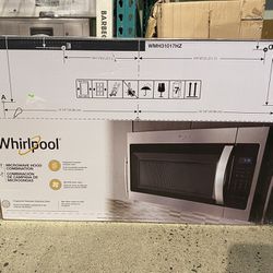 NEW! WHIRLPOOL Stainless Steel 1.7 Cubic Ft. Microwave
