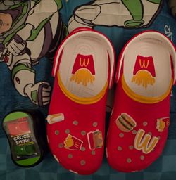 NEW Adult McDonald's x Crocs Classic Clog Shoes W9 M7