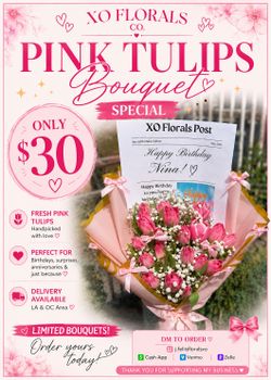 Pink tulips special