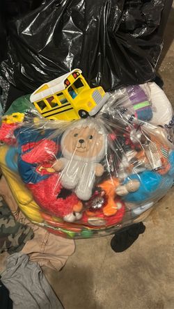 Large bag of mixed toys
