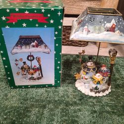 Snowman family tea light holder ⛄ ☃️ 