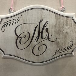 Wedding Mr & Mrs. Sign