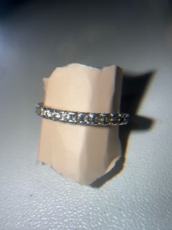 925 Sterling Silver CZ Eternity Ring