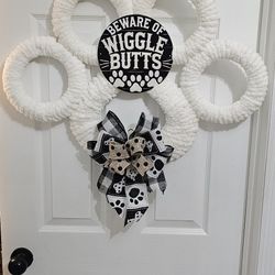 Dog Paw Wreath