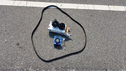 1994 to 1998 saab 900s tensioner, belt and upper idler pulley