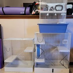 Three Cages For Small Pets