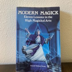 80s Vintage Modern Magick book