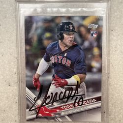2017 Topps Yoan Moncada Rookie Signed Autograph Card