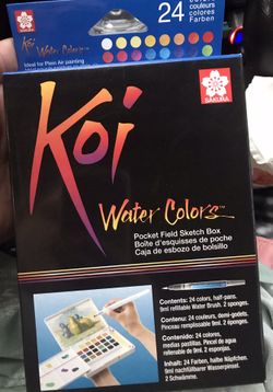 Watercolor Pocket Field Sketch Box