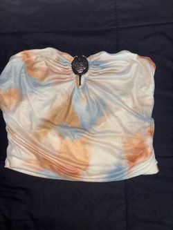 Tie-Dye Shell Hardware Tube Top