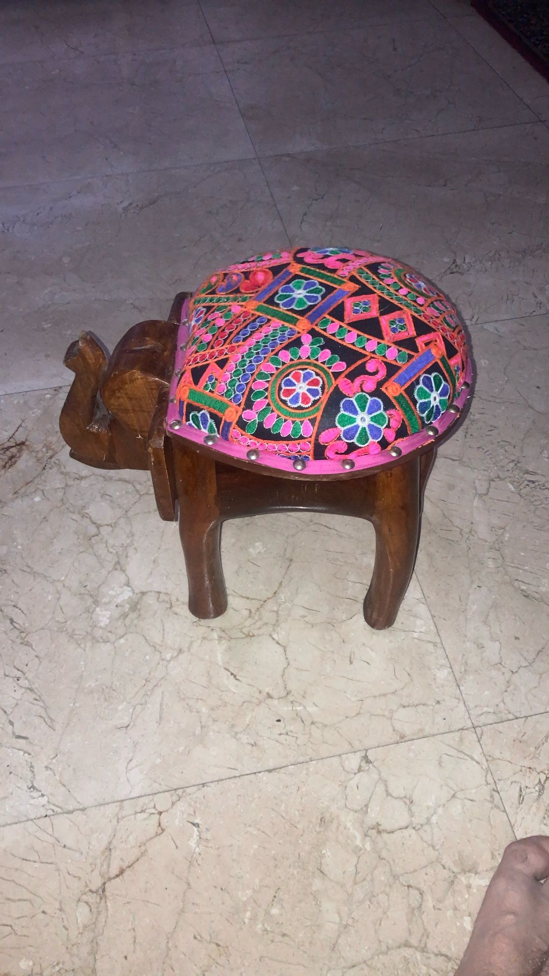 Wooden Elephant Foot Stool