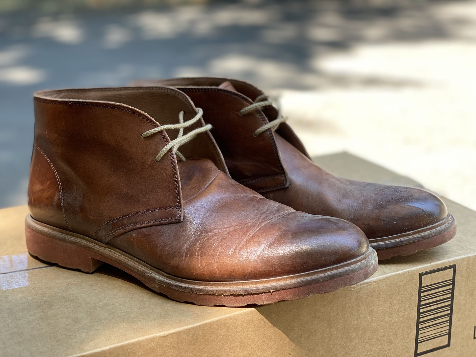 To Boot New York Men's Leather Chukka Boots Size 11