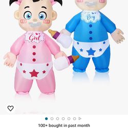 Baby Inflatable Gender Reveal Costumes