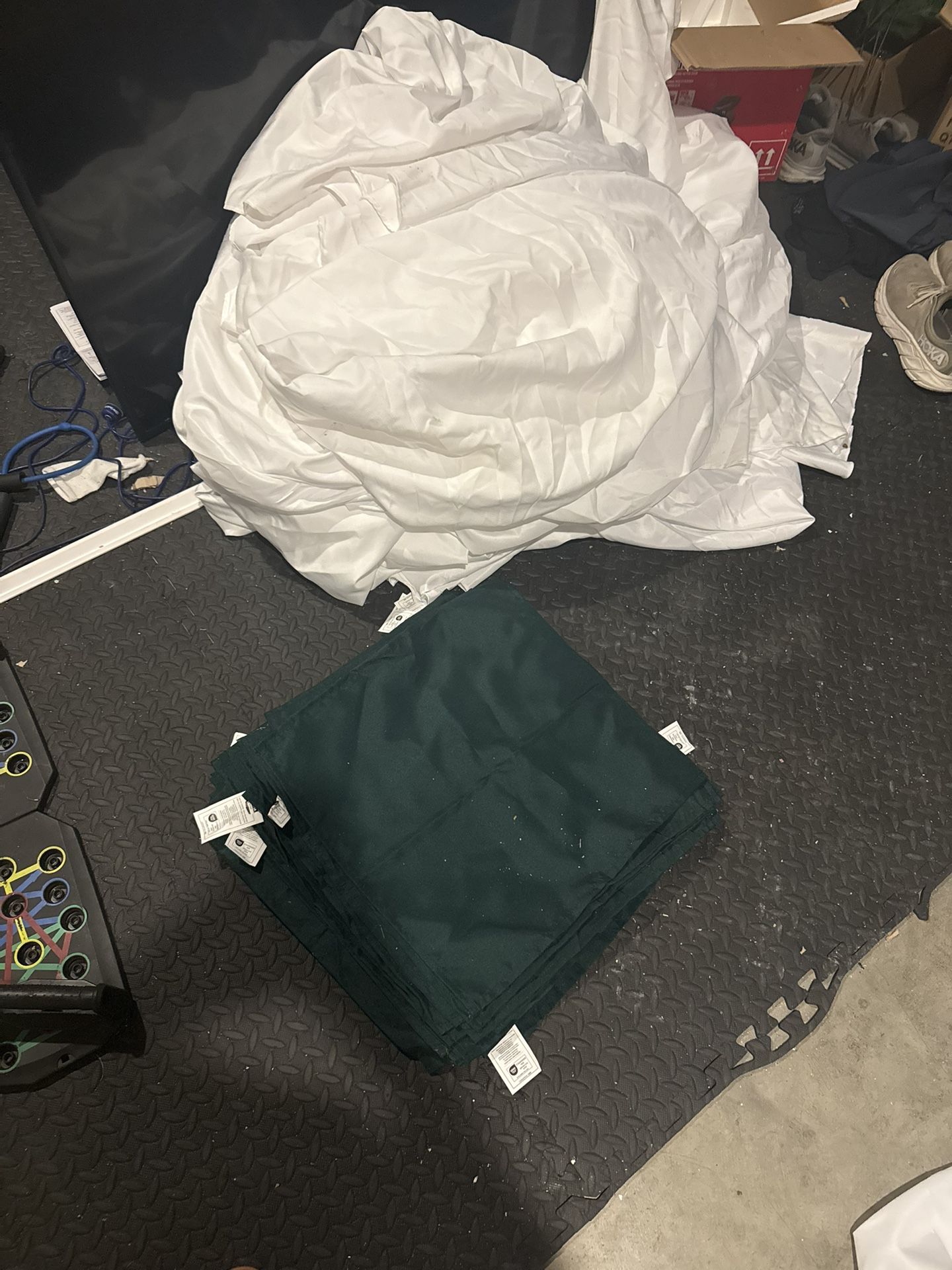 Green Cloth Napkins 30 USED 