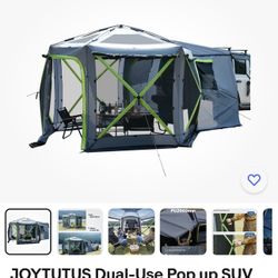 Dual-Use Pop up SUV Tent for Camping, Joy Tutus Brand new,Down from $ 470.00