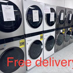 Free Delivery LG Wash-towers/ Stackable Washer And Dryer