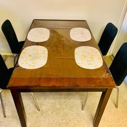 Solid Wood Table And Chairs!