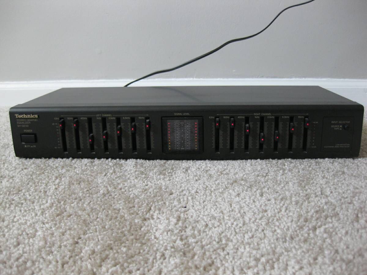 Technics SH-GE50 Dual 7 Band Home Stereo Graphic Equalizer EQ
