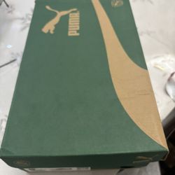 Yellow Puma OG Monster with a low-profile rubber sole and heels.