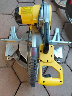 Used dewalt 15 amp meter saw 12 inch cost $429 plus tax if buy new  i used it a little nit much just collecting  dust in garage $220 pick up beaumont 