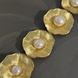 Pearl Flower Bracelet Very Unique