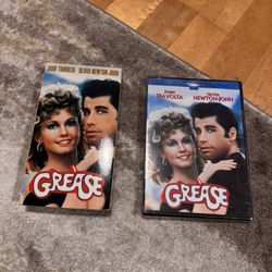 Grease VHS And DVD Movies