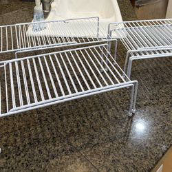 Adjustable Shelf Organizer Set Of 4