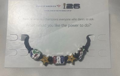 Croatia 2026 FIFA World Cup Bank of America Charm Bracelet Fan Fest Black