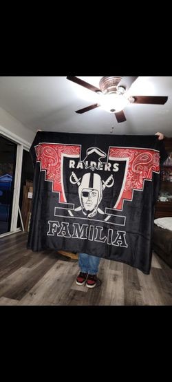 Las Vegas Raiders Blanket Throw Size 54"x64" Brand New