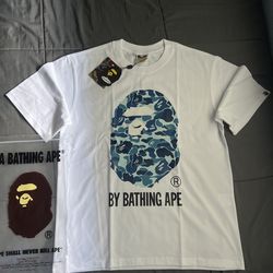 Blue camo bape tee