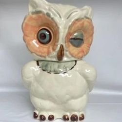 Vintage 1940's Shawnee Winking Owl Cookie Jar