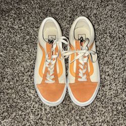 ORANGE AND WHITE VANS
