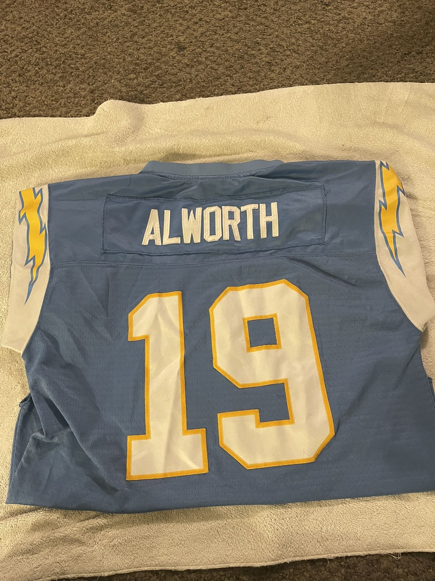オール刺繍　D1スポーツ アメリカンフットボール　ユニフォーム　sサイズ Lance Alworth Royal Blue Chargers Jersey – Unisex Adult S-5XL