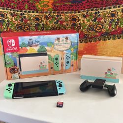 Special Edition Animal Crossing Nintendo Switch + Pokemon Violet