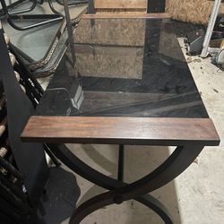 Black Tinted Glass Desk