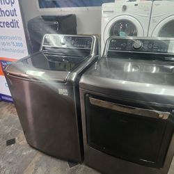 LG SET STEAM WASHER AND GAS DRYER 💢 