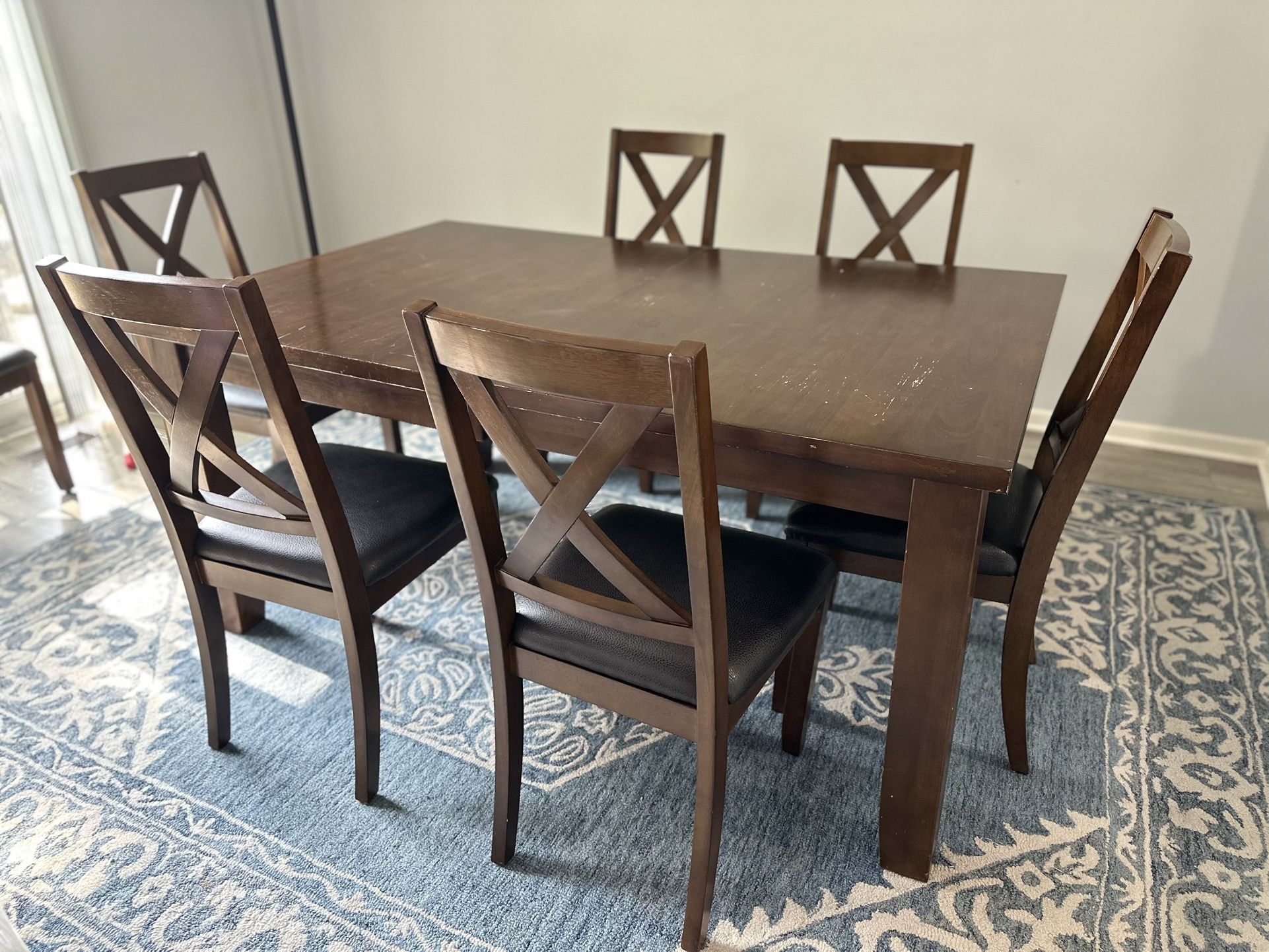 Extendable Dining Table With Chairs