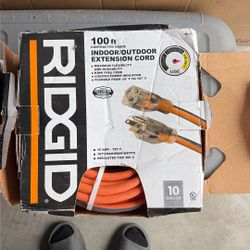 10 Gauge 100 Ft Indoor/outdoor 15 Amp-125 V Rigid Extension Cord  