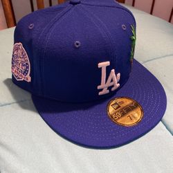LA Fitted Hat With Patches 